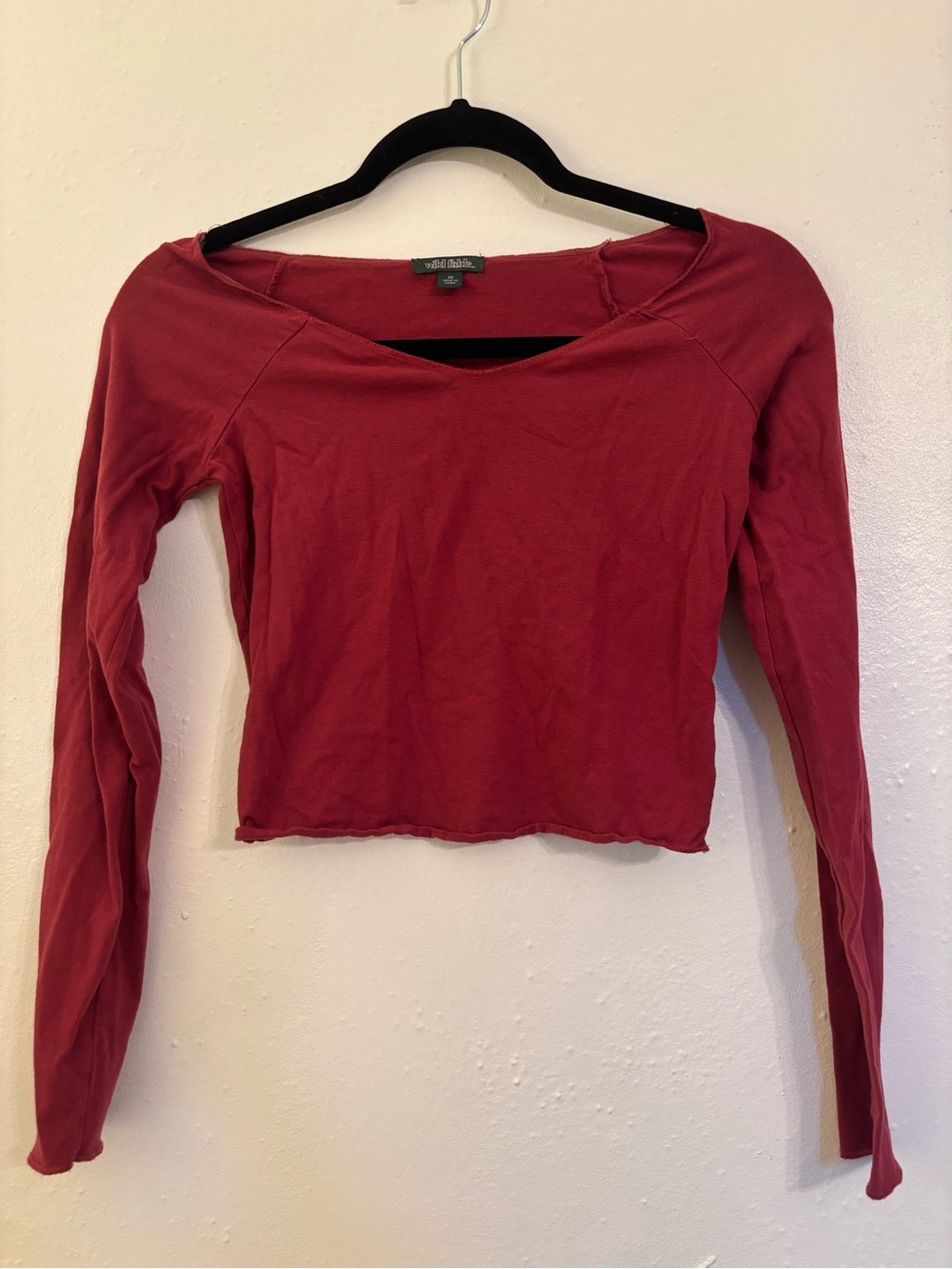 WILD FABLE Long Sleeve Crop Top i